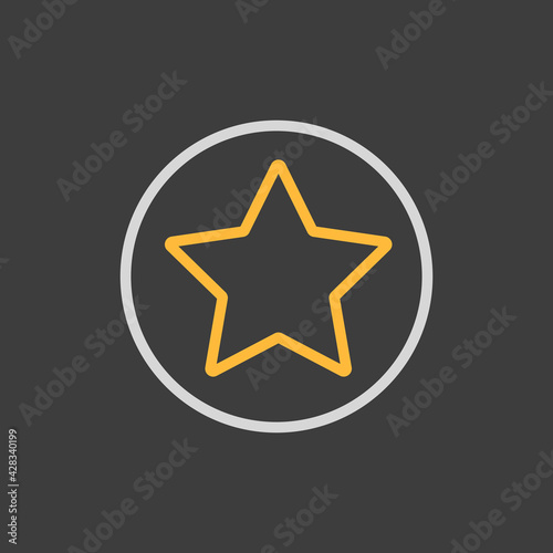 Add to favorites vector icon, star symbol