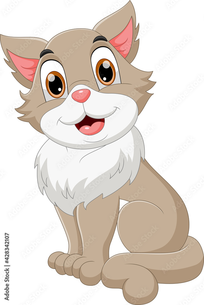 Fototapeta premium Cartoon funny dog on