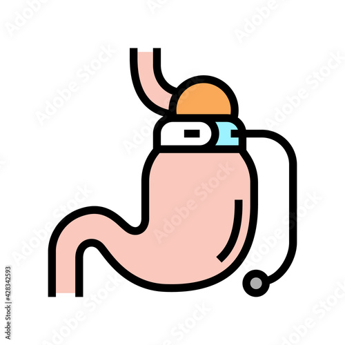 banding bariatric color icon vector. banding bariatric sign. isolated symbol illustration