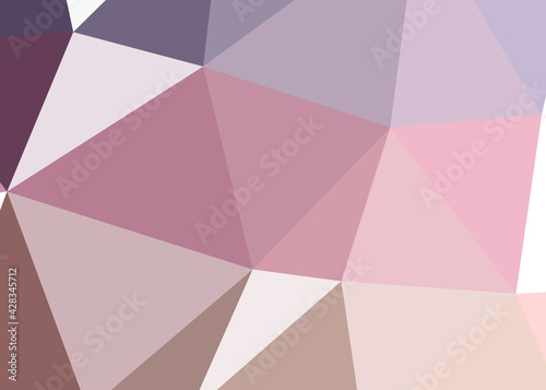 Abstract color Low-Polygones Generative Art background illustration