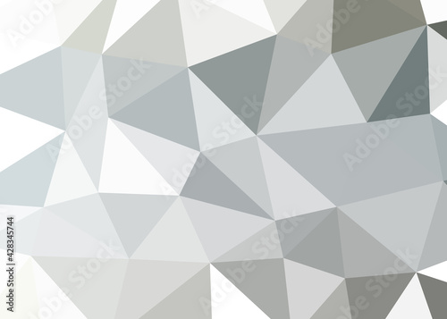 Abstract color Low-Polygones Generative Art background illustration