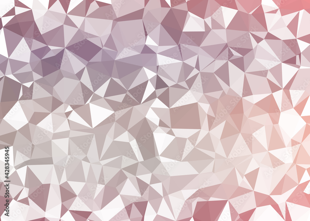 Fototapeta premium Abstract color Low-Polygones Generative Art background illustration