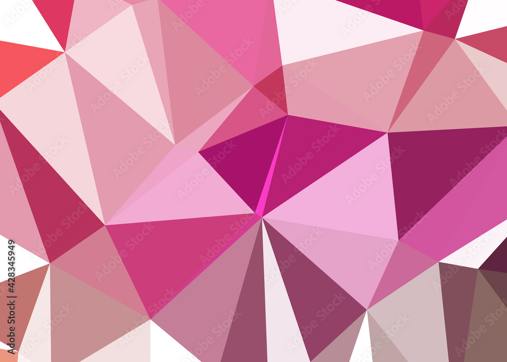 Obraz premium Abstract color Low-Polygones Generative Art background illustration