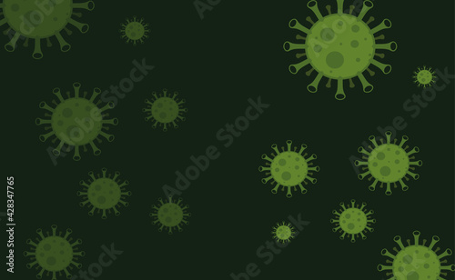 abstract simple covid green background