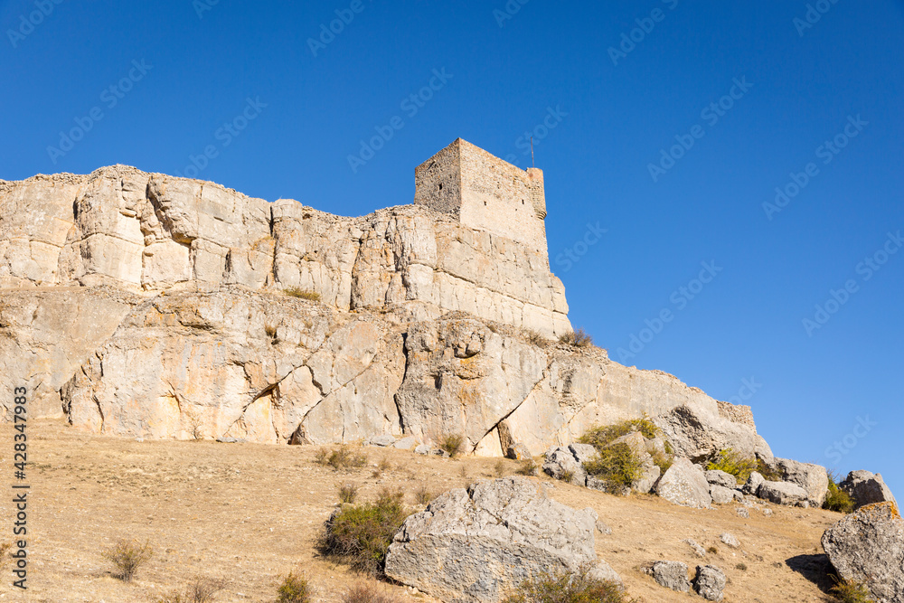 the medieval castle in Atienza, province of Guadalajara, Castile-La Mancha, Spain