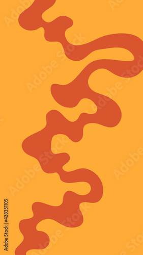 Vertical abstract background or card template in modern colors, in popular art style