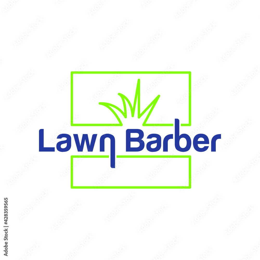 Illustration Vector graphic of lawn service logo