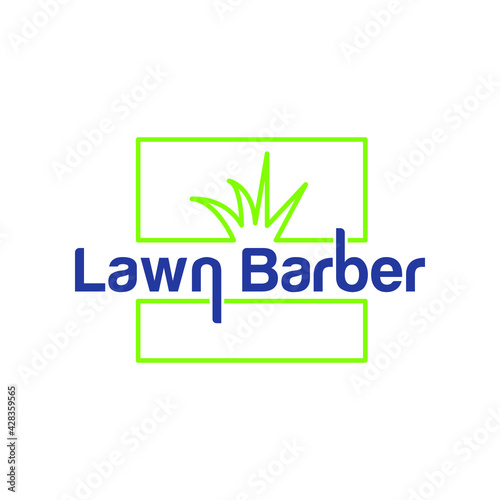 Illustration Vector graphic of lawn service logo