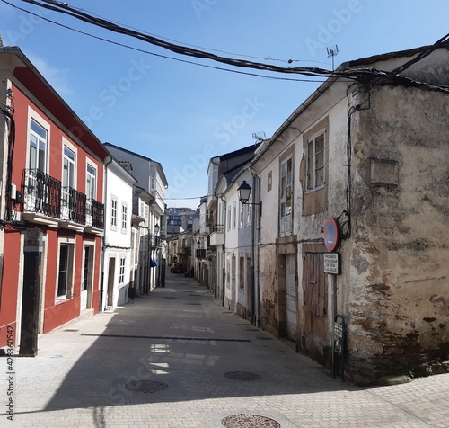 Calle antigua en el casco histórico de Vilalba, Galicia photo