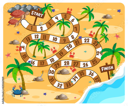 Cute cartoon maze game template