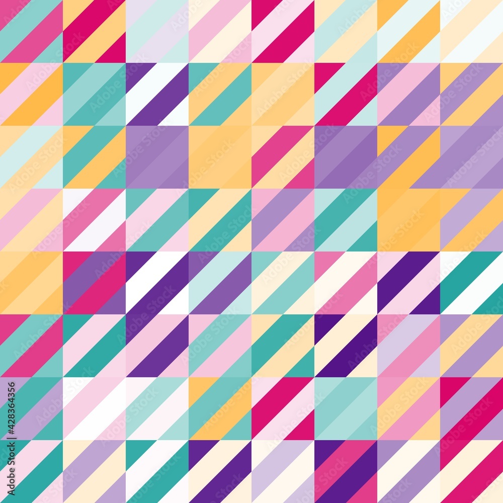 Minimal modern mosaic geometric colorful abstract background pattern art Minimal modern mosaic geometric colorful abstract background pattern art