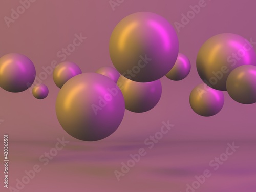 Colorful balls abstract wallpaper background