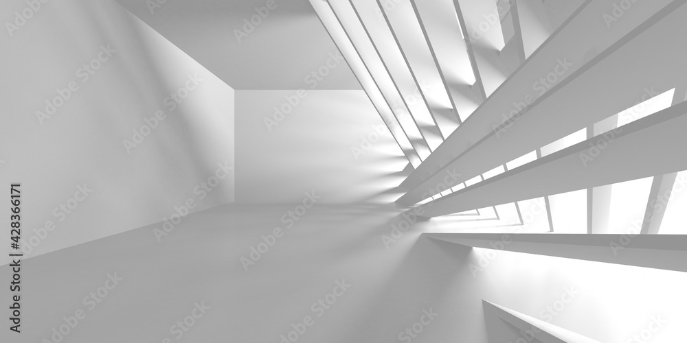 Abstract White Architecture Design Concept Abstract White Architecture Design Concept
