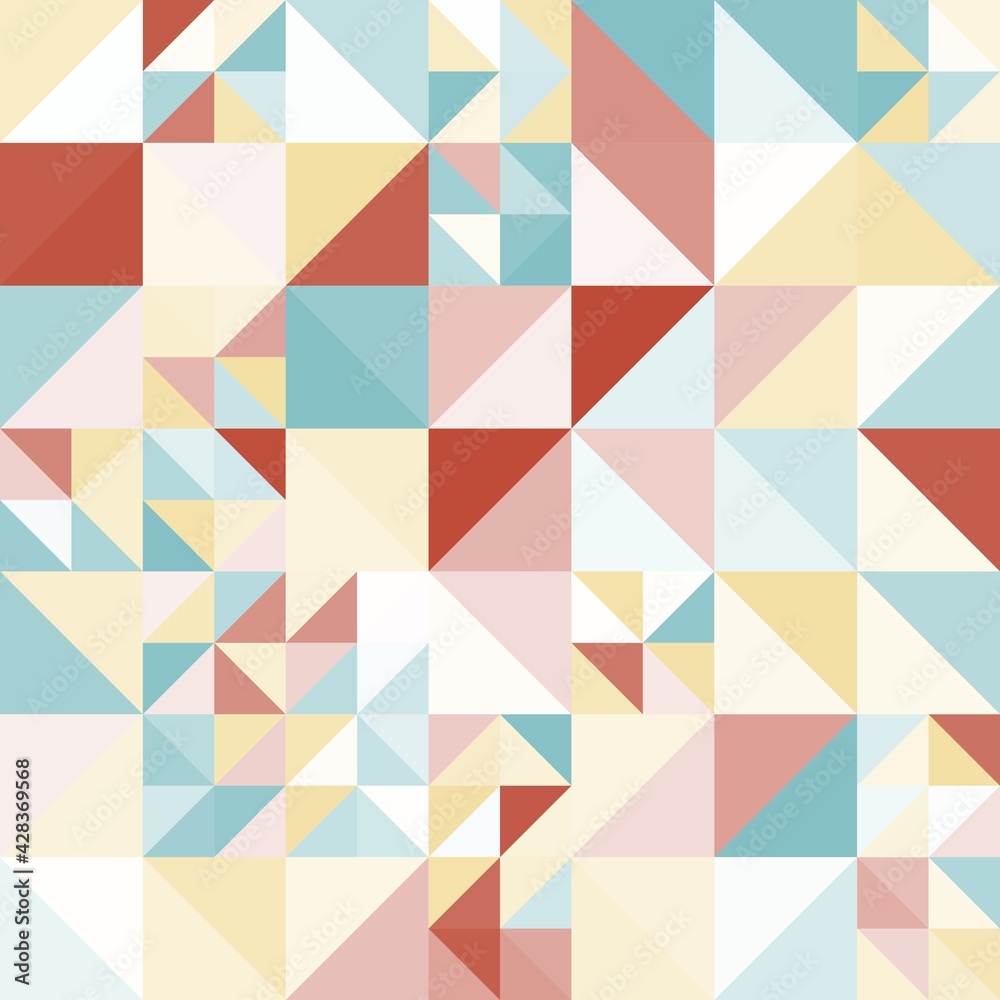Fototapeta premium Minimal modern geometric colorful abstract background pattern art