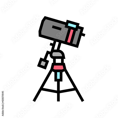 catadioptric planetarium color icon vector. catadioptric planetarium sign. isolated symbol illustration