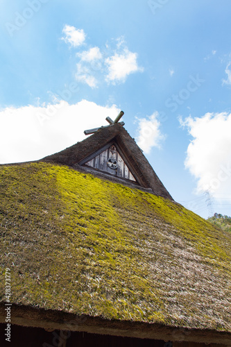Wallpaper Mural Thatched roof of an old house in Kitamura, Miyama Kayabuki no Sato, Nantan City, Kyoto Prefecture, Japan Torontodigital.ca