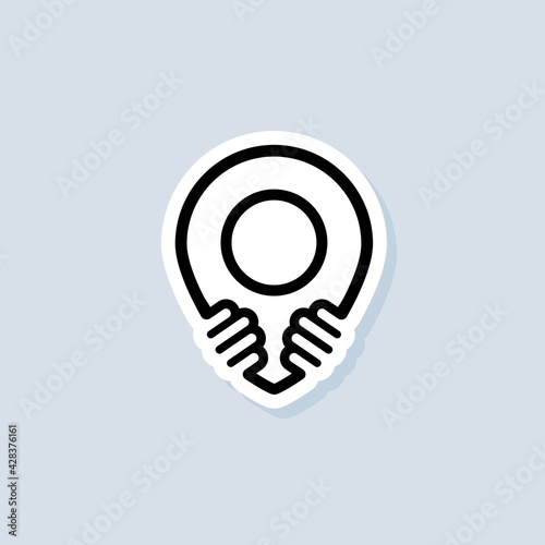 Support small business sticker. Shop local products. Coronavirus Quarantine. Shop local symbol. Vector on isolated background. EPS 10
