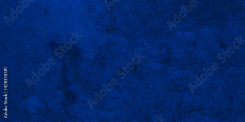 blue colored grunge wall texture for banner, backdrop