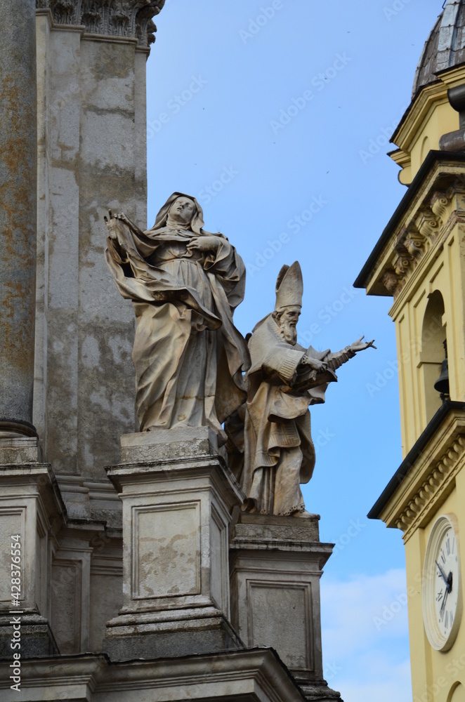 Two similar churches on San Carlo square - Turin