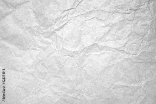 Wrinkled white paper  Creased Texture for background