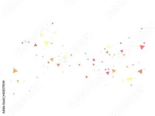 Triangle Explosion Confetti. Exploded Star Graphic. Textured Data