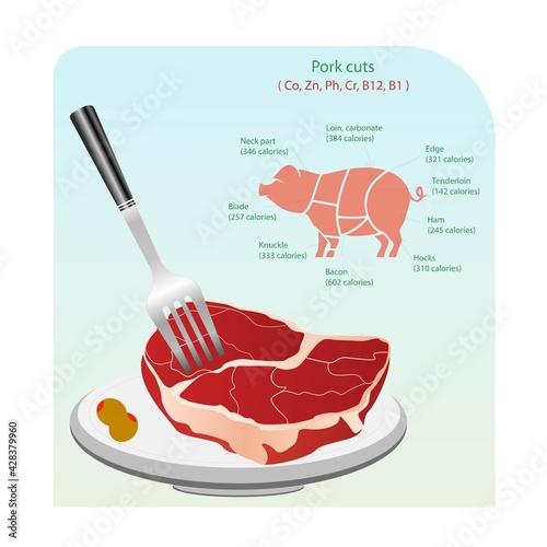 pork steak on a plate