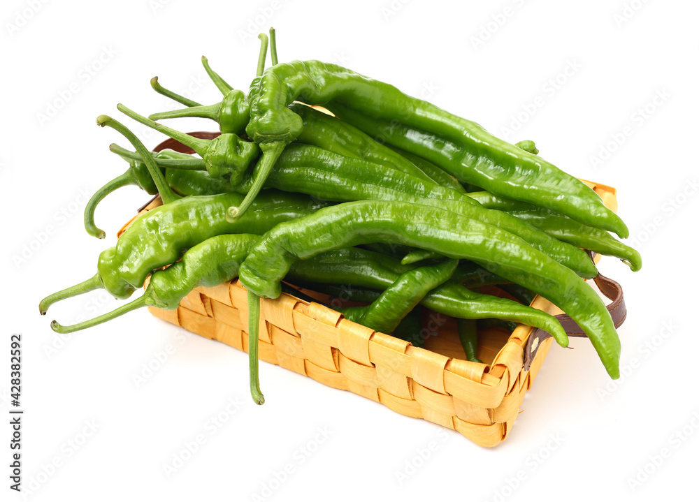 peppers on a white background peppers on a white background