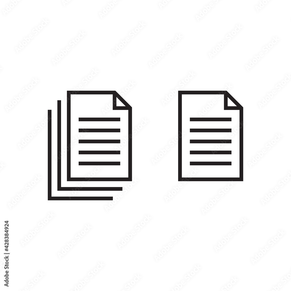 Paper icon, Document vector icon Paper icon, Document vector icon
