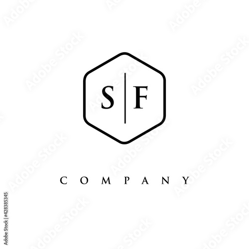 initial SF logo design vector © anakema82