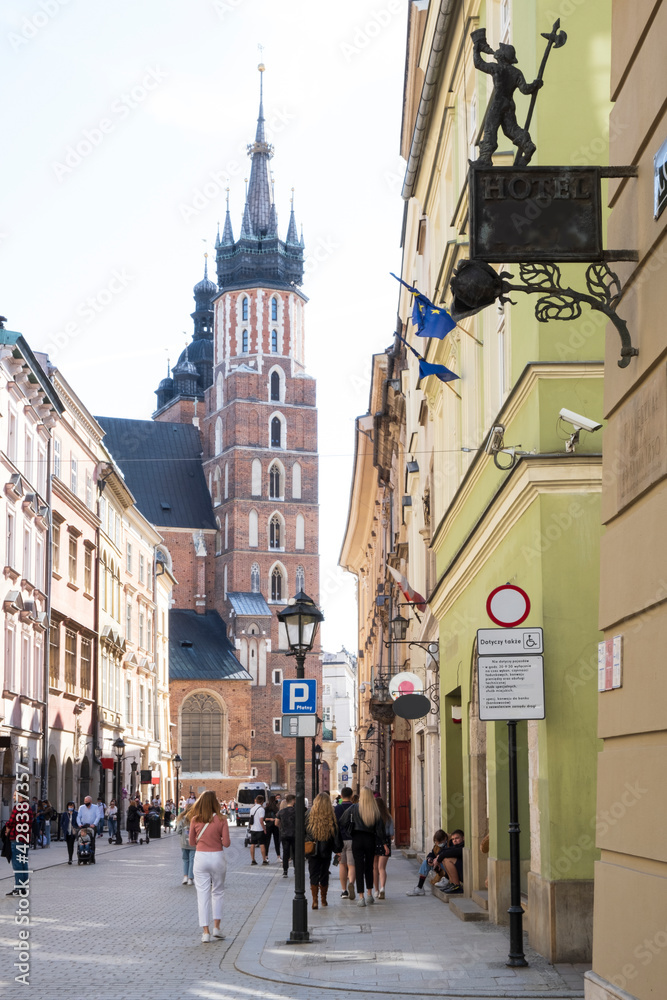 Obraz premium city old town square