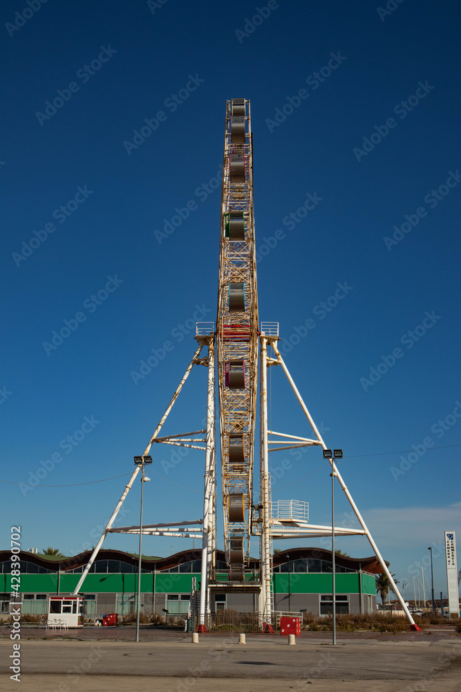 Panoramic wheel view of the city of Pescara, Abruzzo, Italy Panoramic wheel view of the city of Pescara, Abruzzo, Italy
