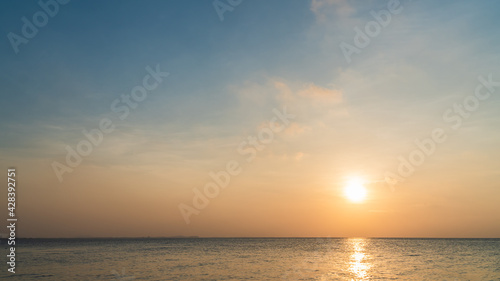 sunset over the sea in the evening  © Nature Peaceful 
