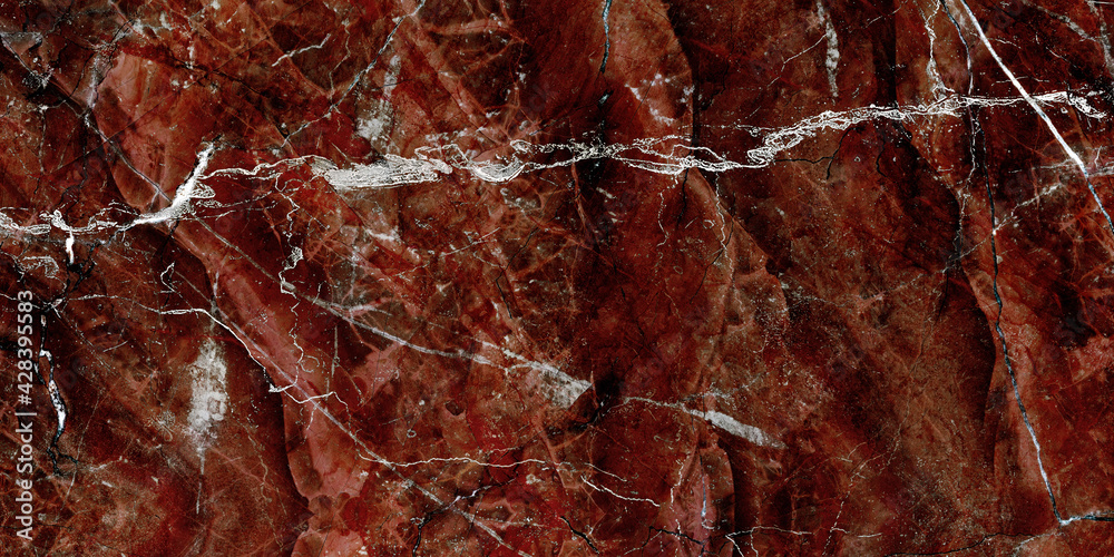 Fototapeta premium Brown marble texture background with high resolution, Terrazzo floor has a beautiful pattern and color, luxury brown Italian marbel with golden veins, interior slab marble granite stone tile.
