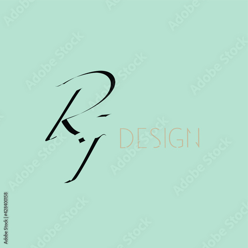 Initial handwriting or handwritten logo for identity