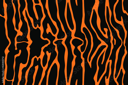 Print tiger shark skin texture band spot print texture pattern background yellow orange black decorative seamless repeat