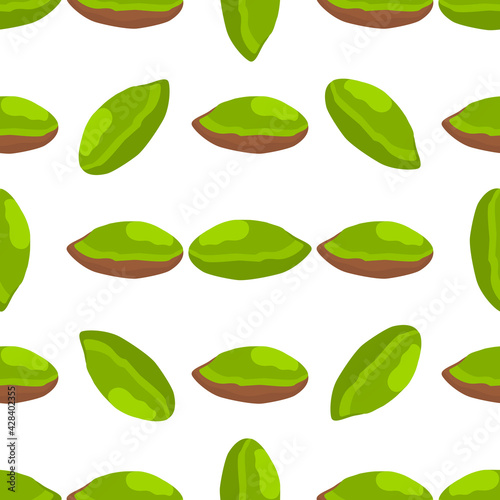 Illustration on theme big pattern identical types pistachio