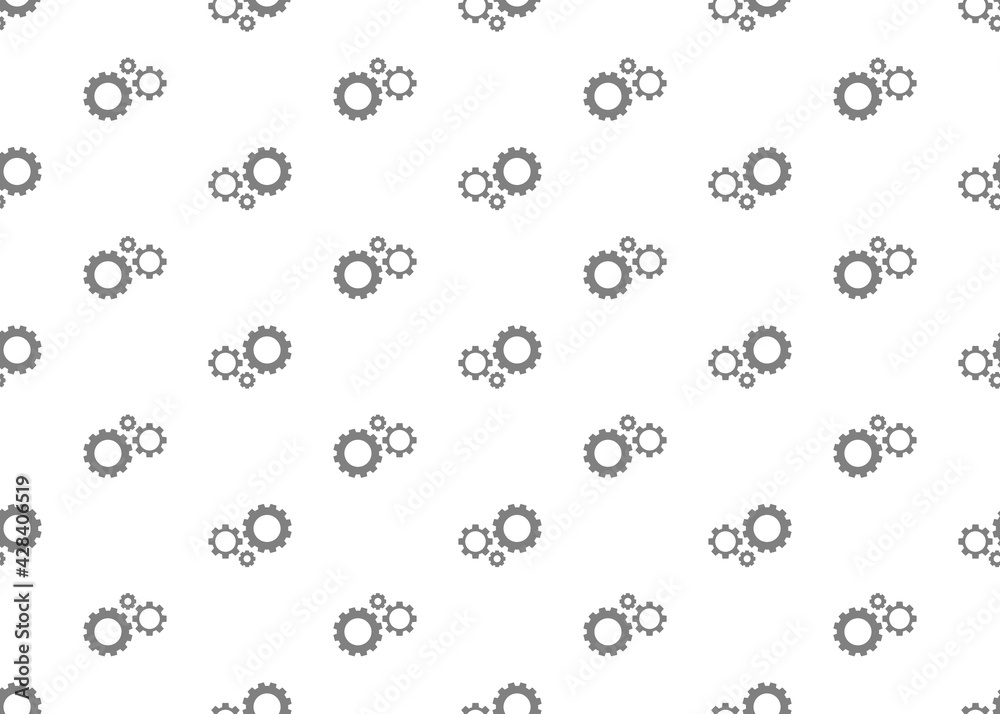 Gears. Seamless texture. Vector graphics, packaging design. Gears. Seamless texture. Vector graphics, packaging design.