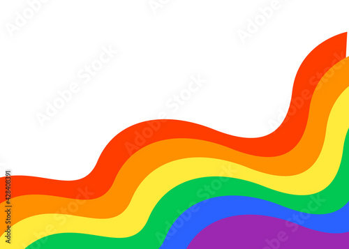 Lgbt flag Bright colored background. Vector graphics.