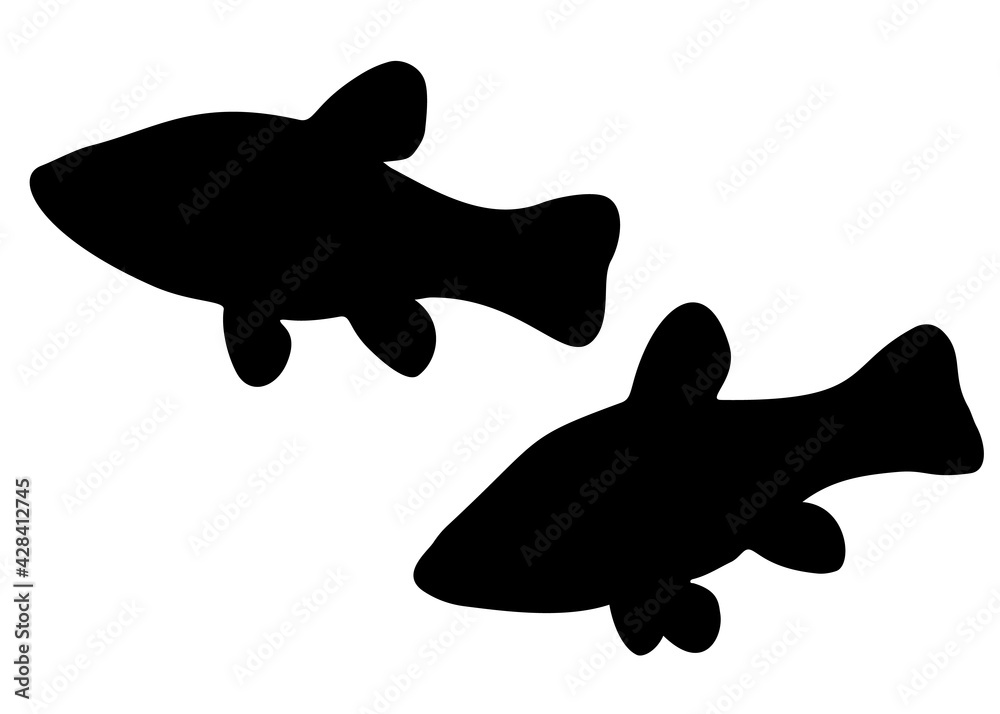River fish in the set. Vector image. River fish in the set. Vector image.