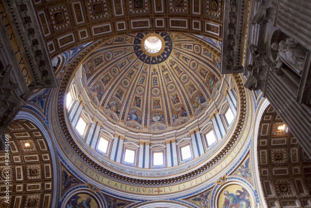 dome ceiling in Vatican
