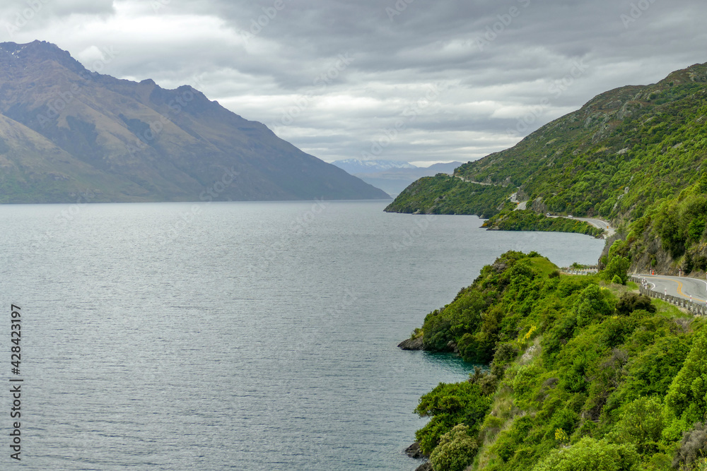 Lake Wakatipu in New Zealand Lake Wakatipu in New Zealand