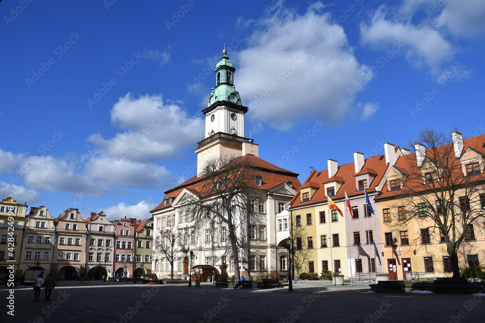 Obraz premium miasto, Jelenia Gora, zabytki, Dolny Śląsk, Polska