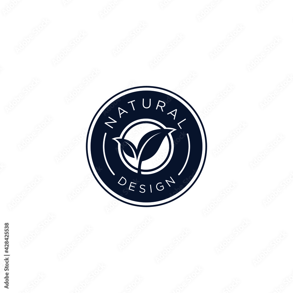 logo natural design vector