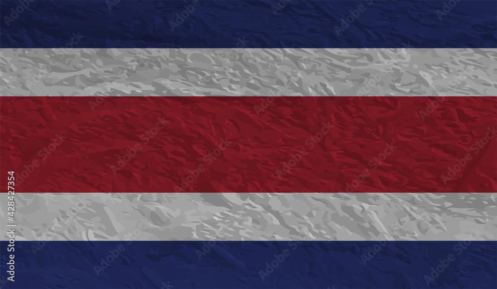 Grunge Costa Rica flag. Costa Rica flag with waving grunge texture. Grunge Costa Rica flag. Costa Rica flag with waving grunge texture.