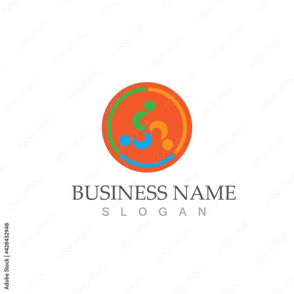 Fototapeta premium Community, network and social icon