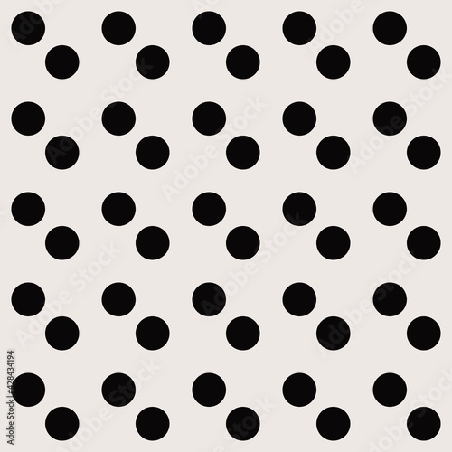 Double dots pottern. Vector black color dots.