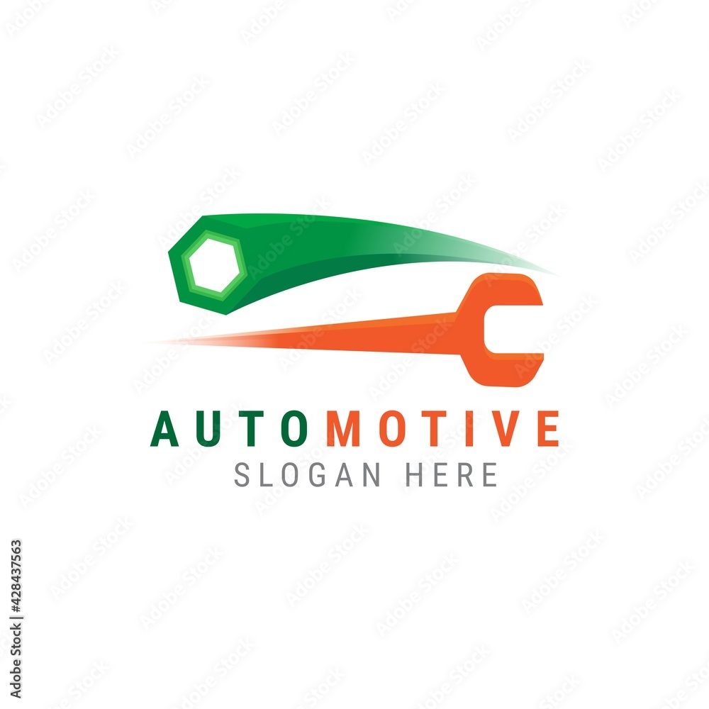 Automotive logo template design. Vector illustration
