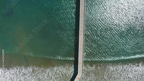 San Simeon Pier at William Randolph Hearst Memorial park in Southern California photo