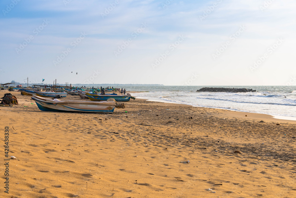 am Strand in Negombo auf Sri Lanka 