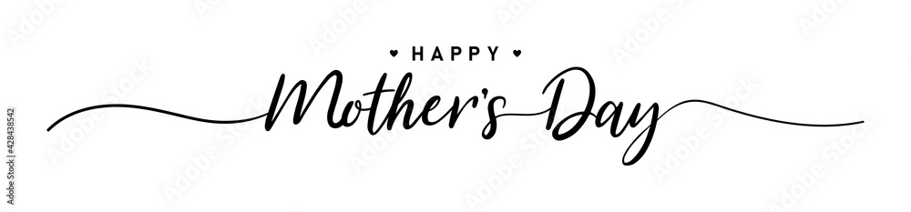 Fototapeta premium Mother day. Happy Mother's Day. 9May. Mother day poster. Vector illustration for women's day, shop, discount, sale, flyer, decoration. Lettering style.